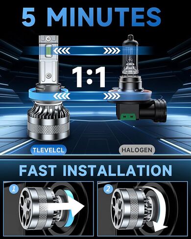 Compatible with 2006-2018 Ford Fusion Fog Light Bulbs, High/Low Beam Fog Light Bulbs Combo, 600% Brightness, 6000K White and 3000K Yellow, Pack of 6 in Saudi Arabia