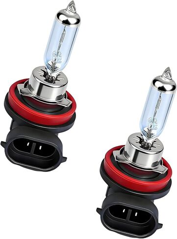 2 PCS H11 Halogen Bulbs, 12V 55W Vehicle High/Low Beam Lighting Lamp Xenon Light Bulbs, Universal Halogen Headlight Bulb Replacement for Car Truck SUV, Car Accessories in Kuwait