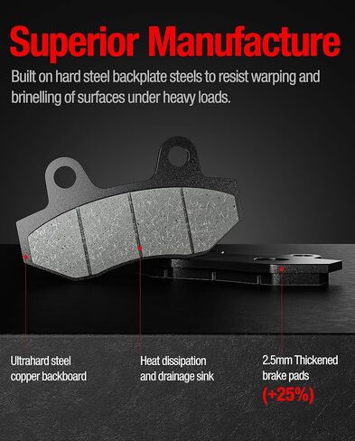 وسادات فرامل سيراميك لـ Surron Ultra Bee، مجموعة وسادات فرامل قرصية أمامية وخلفية معدنية للدراجة الترابية Surron Ultrabee/Sur Ron Ultra bee (4 قطع) in Kuwait