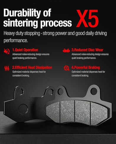 وسادات فرامل سيراميك لـ Surron Ultra Bee، مجموعة وسادات فرامل قرصية أمامية وخلفية معدنية للدراجة الترابية Surron Ultrabee/Sur Ron Ultra bee (4 قطع) in Kuwait