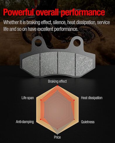 وسادات فرامل سيراميك لـ Surron Ultra Bee، مجموعة وسادات فرامل قرصية أمامية وخلفية معدنية للدراجة الترابية Surron Ultrabee/Sur Ron Ultra bee (4 قطع) in Kuwait