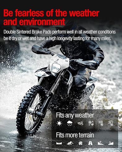 وسادات فرامل سيراميك لـ Surron Ultra Bee، مجموعة وسادات فرامل قرصية أمامية وخلفية معدنية للدراجة الترابية Surron Ultrabee/Sur Ron Ultra bee (4 قطع) in Kuwait