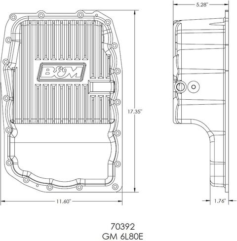 B&M 70392 Cast Alum (Deep Pan) in Saudi Arabia