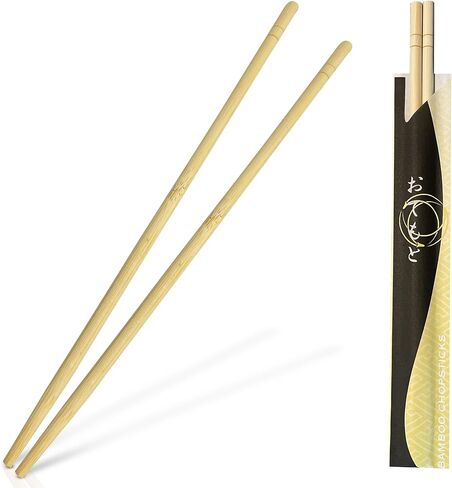 200 Round Separated Disposable Chopsticks | Best for Sushi | Bamboo Wooden Chinese Chop sticks - Bamboo Chopstick Bulk - Disposable Utensils Premium Quality - (100 Pairs) in Saudi Arabia