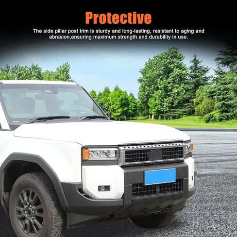 غطاء حماية سفلي للمصد الأمامي متوافق مع Toyota Land Cruiser 250 Prado J250 LC250 2024 2025، غطاء حماية للوحة السفلية للمصد الأمامي (أسود غير لامع) in Kuwait