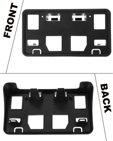 Front License Plate Frame Compatible with 2008-2014 Ford E-150 / E-250, 2008-2024 Ford E-350 Super Duty/E-450 Super Duty Front Bumper License Plate Holder Mounting Bracket Replace # 8C2Z17A385AA in Kuwait
