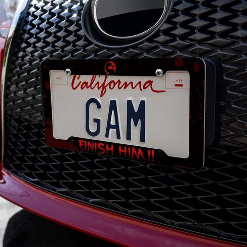 GRAPHICS & MORE Mortal Kombat Klassic Finish Him License Plate Tag Frame in Saudi Arabia