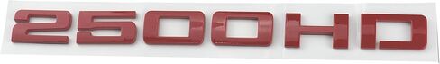 قطعة واحدة من شعارات لوحات الأسماء 2500HD من Aimoll، شارات ثلاثية الأبعاد لامعة لسيارة Gm Silverado (أحمر) in Saudi Arabia