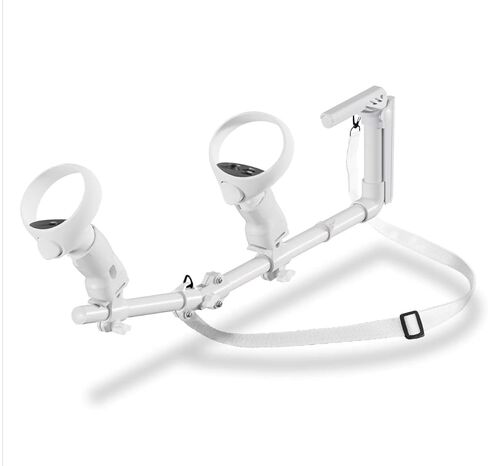 Moginno VR Gun Stock متوافق مع Oculus/Meta Quest 2 Controller Accessories ، محول بندقية Gunstock المغناطيسية مع حزام الكتف ، تعزيز FPS Games Control Feel in Kuwait