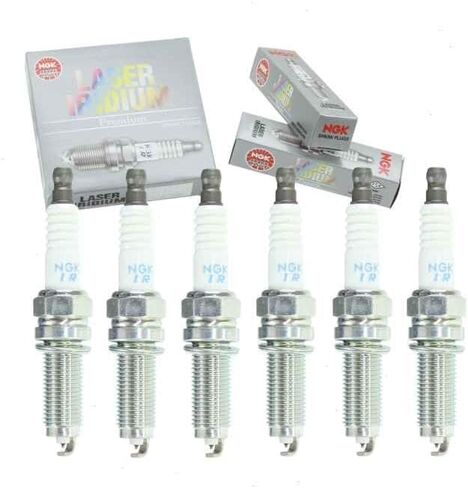 6 pc NGK Laser Iridium Spark Plugs compatible with Jeep Wrangler 3.6L V6 2018-2020 in Saudi Arabia