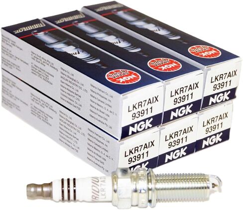 OVERSTOCKDIRECT NGK 93911 Iridium IX Spark Plugs LKR7AIX Compatible with Mercedes Benz Mitsubishi Dodge Freightliner 2006-2013 V6 Select Models (6 pack) in Kuwait