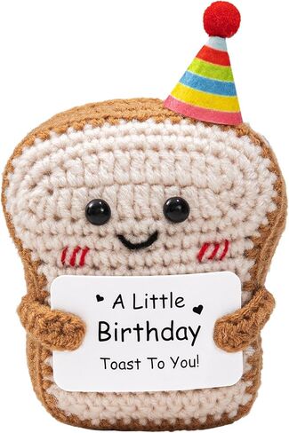 Crisky Crochet Funny Birthday Gifts for Women, Cute Birthday Card for Women Bday Party Decorations, Her, Him, Men, Teen Girls, Teacher, Sister, Mom, Coworker, Male, Female, Unique Desk Decor in Saudi Arabia