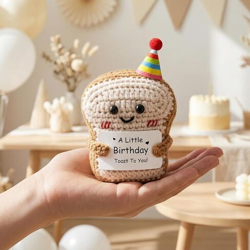 Crisky Crochet Funny Birthday Gifts for Women, Cute Birthday Card for Women Bday Party Decorations, Her, Him, Men, Teen Girls, Teacher, Sister, Mom, Coworker, Male, Female, Unique Desk Decor in Saudi Arabia
