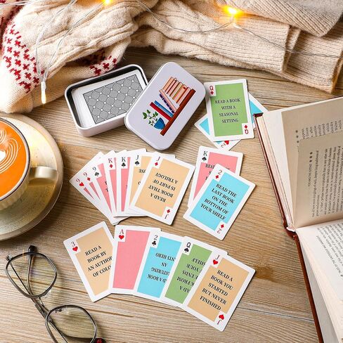 48 Pcs Tbr Cards Gift for Book Lover to Be Read List with Iron Box Bookish Accessory for Book Club Readers Birthday Teacher Mom Women Choose Your Next Reading Library Funny Decoration in Kuwait