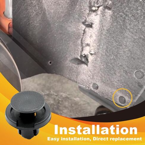 25 قطعة 8 مم (5/16 بوصة) غطاء ممتص الصدمات بطانة قوس العجلة ومشبك تثبيت من نوع الدفع السفلي متوافق مع Tesla Model S 2012-On X 2016-On 3 2017-On Y 2020-On استبدال # 100652100A in Kuwait