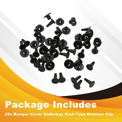 25 قطعة 8 مم (5/16 بوصة) غطاء ممتص الصدمات بطانة قوس العجلة ومشبك تثبيت من نوع الدفع السفلي متوافق مع Tesla Model S 2012-On X 2016-On 3 2017-On Y 2020-On استبدال # 100652100A in Kuwait