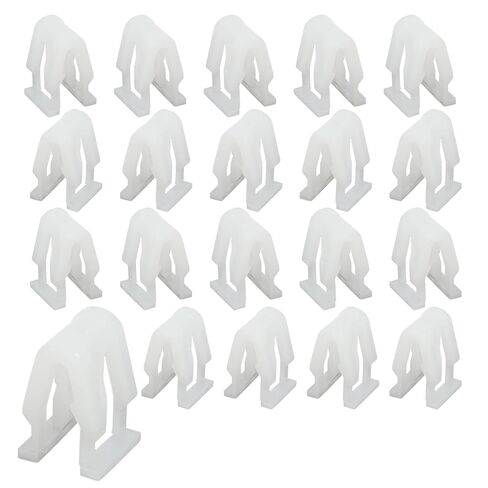 20 قطعة من مشابك لوحة قيادة السيارة العالمية لوحدة التحكم الأمامية للسيارة، مجموعة تثبيت بلاستيكية من النايلون الأبيض، مشابك السيارات للراديو، DVD، ملحقات استبدال لوحة أجهزة القياس لمعظم السيارات in Kuwait