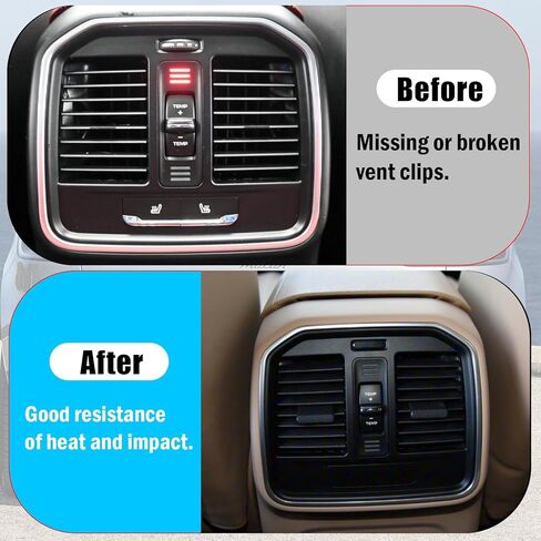 Jaronx Compatible with Porsche Macan Air Vent Clip Tab 2019 2020 2021 2022 2023 2024 2025, 1PCS Rear Air Conditioning Outlet AC Vent Insert Clip Replacement Compatible with Porsche in Saudi Arabia