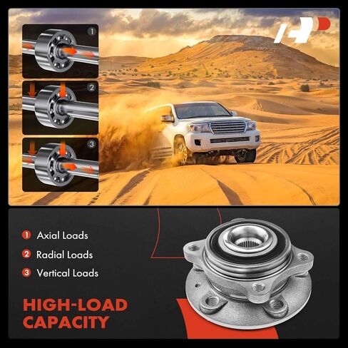 A-Premium 2 × محمل العجلة الأمامية ومجموعة المحور متوافقة مع فولفو S60 2001-2009، XC70 2003-2007، S80 1999-2006، V70 2001-2007 in Saudi Arabia