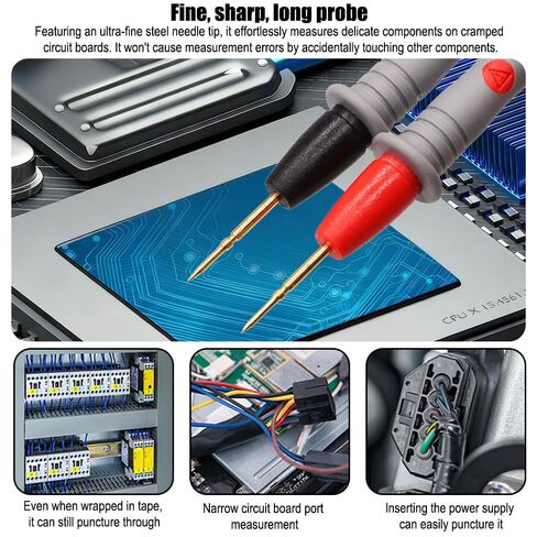 1-Piece Multimeter Test Leads Kit for Home DIY & Car Maintenance, Electrical Multimeter Leads Kit with Alligator Clips, Multimeter Probes, Test Tweezers 1000V/ 19A in Saudi Arabia