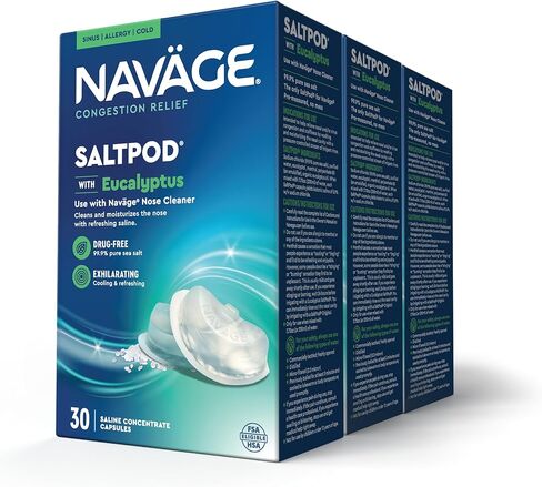 Navage Eucalyptus SaltPod Bundle: 3 Eucalyptus SaltPod Capsule 30-Packs (90 SaltPods) in Kuwait