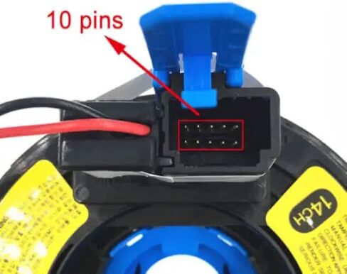 موصل كهربائي لعجلة القيادة (بدون مستشعر زاوية) 93490-1W110 Ftis 1 Plug لكيا ريو 2012 2013 2014 2015 in Kuwait