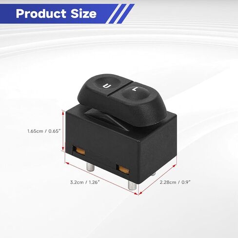 901-234 Front Driver Side Power Door Lock Switch for 91-08 Ford E150/250/350 ǀ 91-97 F150/F250/F350/Bronco ǀ 96-06 Econoline ǀ 91-94 Explorer ǀ 87-93 Mustang ǀ 91-92 Ranger, Replace SW7061, PDS-134 in Kuwait