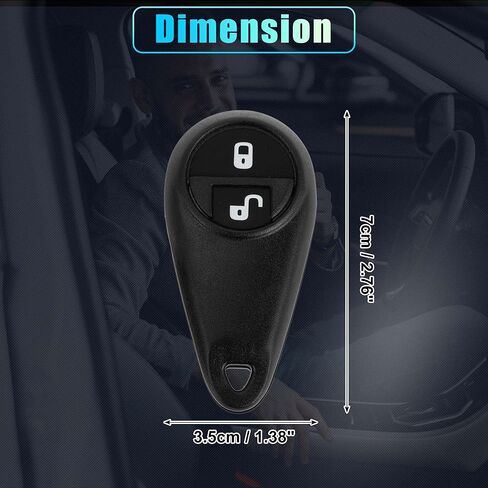 X AUTOHAUX 2 Set 433MHz NHVWB1U711 Keyless Entry Remote Ignition Transponder Key Fob for Subaru Forester 2005-2008 for Subaru Impreza 2005-2007 62 Chip 2 Buttons 2pcs in Saudi Arabia