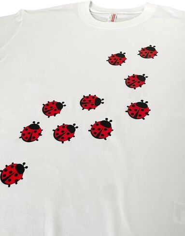 Whimsy Twee Clothes for Women Oversize Graphic Ladybug Tee Y2k Fashion Whimsical Clothes Streetwear in Kuwait