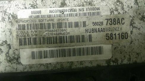 Engine ECM Control Module 4.7L Fits 03 Compatible with Dodge 1500 Pickup P56028738AC 56028738AC in Saudi Arabia