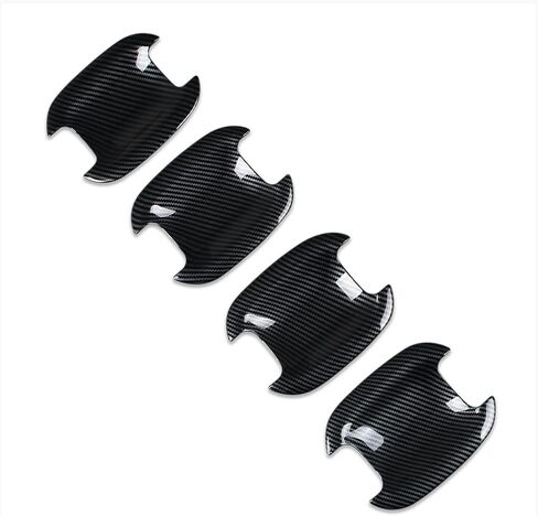 Beautost Fit for Ford 2021 2022 2023 2024 2025 Bronco Sport Door Bowl Handle Cover Trims (Carbon Fiber Black) in Saudi Arabia
