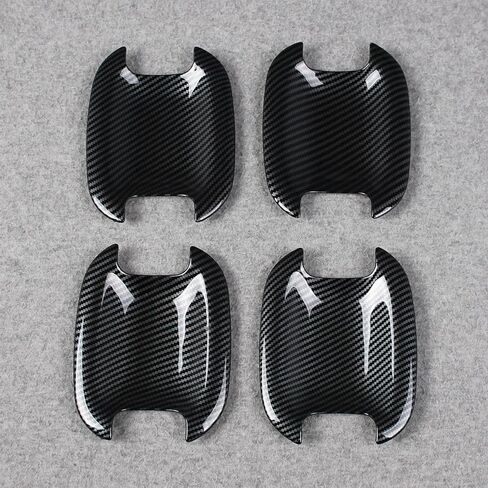 Beautost Fit for Ford 2021 2022 2023 2024 2025 Bronco Sport Door Bowl Handle Cover Trims (Carbon Fiber Black) in Saudi Arabia