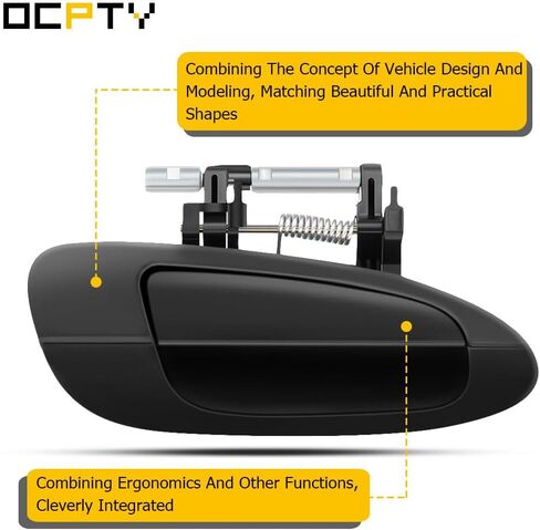 مقابض أبواب OCPTY استبدال جانب الركاب الخلفي الخارجي مناسب 2002-2006 لنيسان ألتيما مقابض الأبواب الخارجية باللون الأسود (2 قطعة) in Saudi Arabia