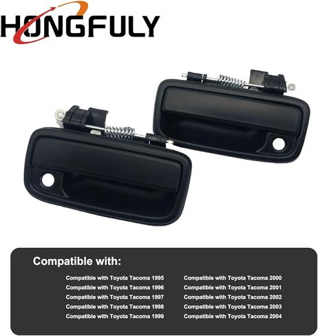 مجموعة مقبض الباب الخارجي الأمامي مع فتحة مفتاح، الجانب الأيسر والأيمن، متوافق مع Toyota Tacoma 1995-2004 69220-35020، 69210-35020 in Kuwait