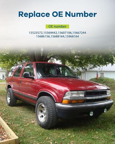 مقبض باب خارجي أسود من جانب الركاب LUJUNTEC | مناسب تمامًا لـ 1988-1994 لسيارة Chevy K1500 & K2500 | يستبدل OE #15607106، 15667244 in Saudi Arabia