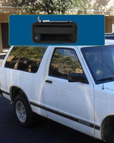 مقبض باب خارجي أسود من جانب الركاب LUJUNTEC | مناسب تمامًا لـ 1988-1994 لسيارة Chevy K1500 & K2500 | يستبدل OE #15607106، 15667244 in Saudi Arabia
