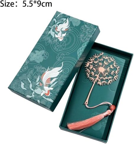 Elegant Metal Bookmark Reading Page Mark – Stylish Book Clip Pendant for Stationery Lovers in Saudi Arabia