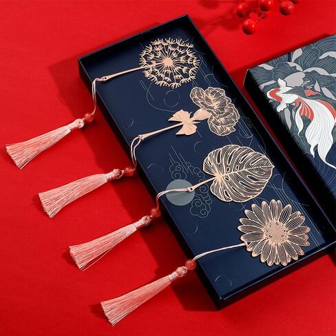 Elegant Metal Bookmark Reading Page Mark – Stylish Book Clip Pendant for Stationery Lovers in Saudi Arabia
