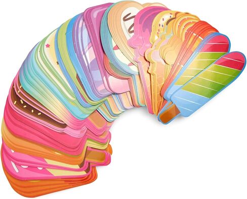 Bright Creations Ice Cream Bookmarks - Vibrant Themed Designs & Fun Book Marks for Popsicle Party Favors & Birthday Bookmarks - Classroom Rewards & Kids Book Marks - 120 Count, 6 in in Saudi Arabia
