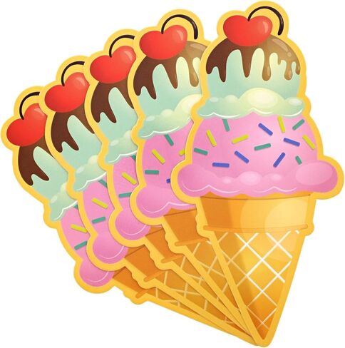 Bright Creations Ice Cream Bookmarks - Vibrant Themed Designs & Fun Book Marks for Popsicle Party Favors & Birthday Bookmarks - Classroom Rewards & Kids Book Marks - 120 Count, 6 in in Saudi Arabia