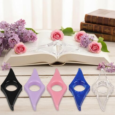 6-Pack Book Page Holders for Reading, Reading Accessories, Thumb Book Page Holder & Book Clip for Convenient Reading (Assorted Colors) in Kuwait
