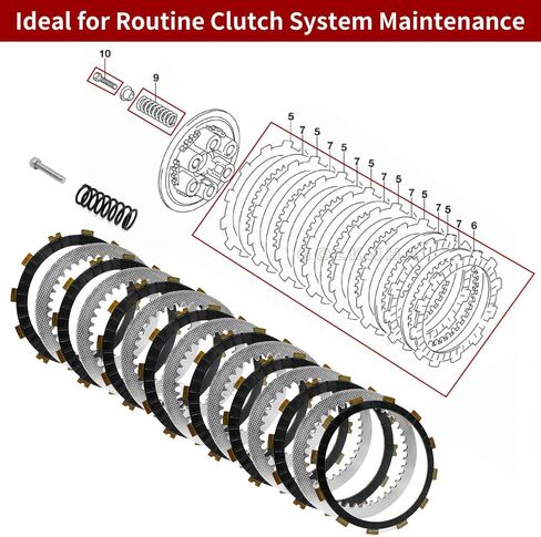 Clutch Kit & Cover Gasket Fit For Suzuki DRZ400 2000-2004 DRZ400E 2000-2007 DRZ400S 2000-2024 DRZ400SM 2005-2024 in Saudi Arabia