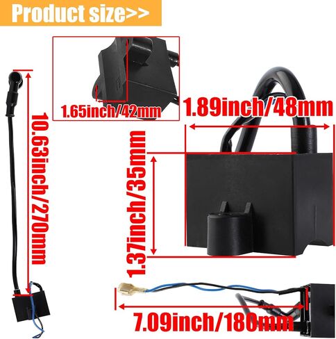 CDI Ignition Coil + Magneto Coil for 49cc 50cc 60cc 80cc 2-Stroke Engines Motor Motorized Bicycle Bike in Saudi Arabia