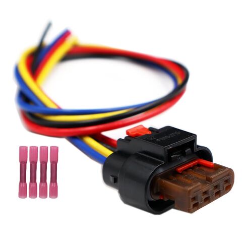 4-Way Radiator Shutter Actuator Connector Harness Compatible with Cadillac ATS 2016-2019 Wiring Pigtail 1456426-6 in Saudi Arabia
