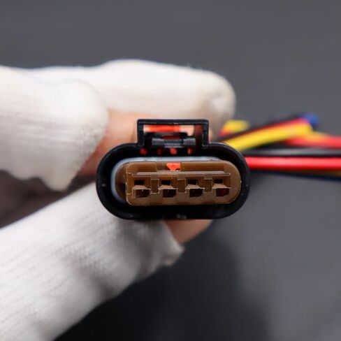 4-Way Radiator Shutter Actuator Connector Harness Compatible with Cadillac ATS 2016-2019 Wiring Pigtail 1456426-6 in Saudi Arabia