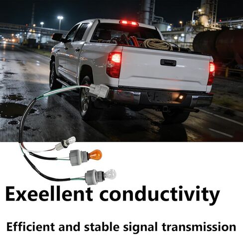 81565-0C070 Rear Tail Light Harness with 3 Bulbs (Left) Fit for Toyota Tundra 2007-2014 Lamp Socket and Wiring Harness Assembly # 815650C070 in Kuwait