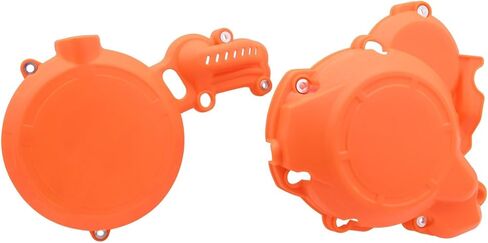 Motorcycle Clutch Guard Water Pump Cover Engine Ignition Protector For HENGJIAN HJZ300 Z300 distintivo(Orange Engine) in Saudi Arabia