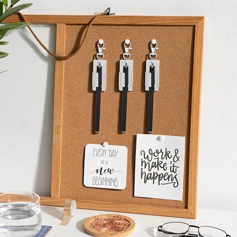 3 قطع حامل أقلام حبل قصير، مشبك قلم حبل قصير مضاد للفقدان، حامل أقلام رقبة جلدي محمول شارة سلسلة مفاتيح حامل أقلام (أبيض) in Kuwait