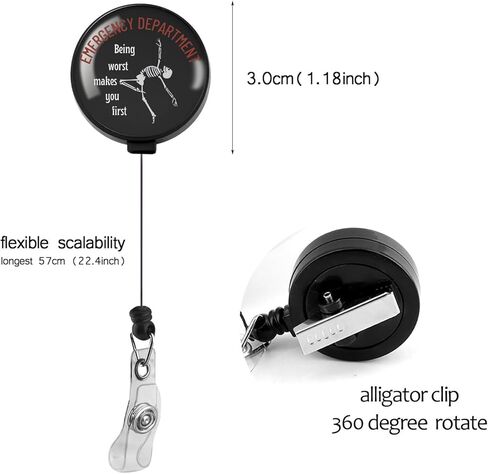 MAOFAED Emergency Department Badge Reel for ER Nurse, Emergency Nurse Gift, ER Tech Gift, Nursing Life Gift (Make You First) in Saudi Arabia