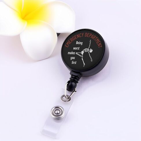 MAOFAED Emergency Department Badge Reel for ER Nurse, Emergency Nurse Gift, ER Tech Gift, Nursing Life Gift (Make You First) in Saudi Arabia